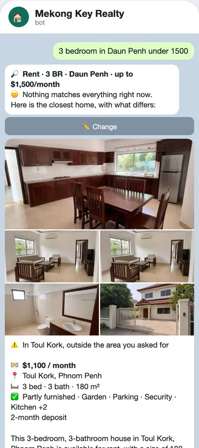 Nothing matches? The closest homes, said honestly