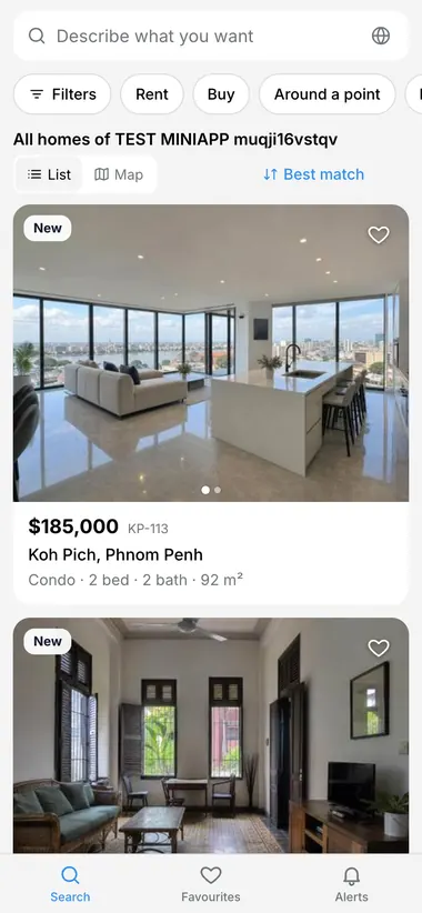 All available homes