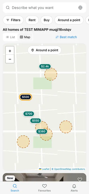 Map: exact pins only where the agency allows